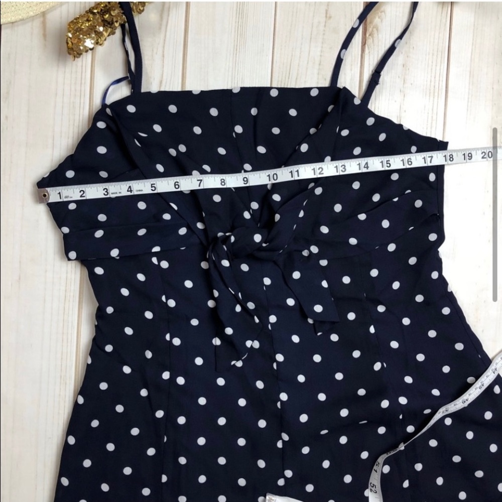 🐣NewList🆕 Polka Dot Romper in Navy Blue - Picture 4 of 6